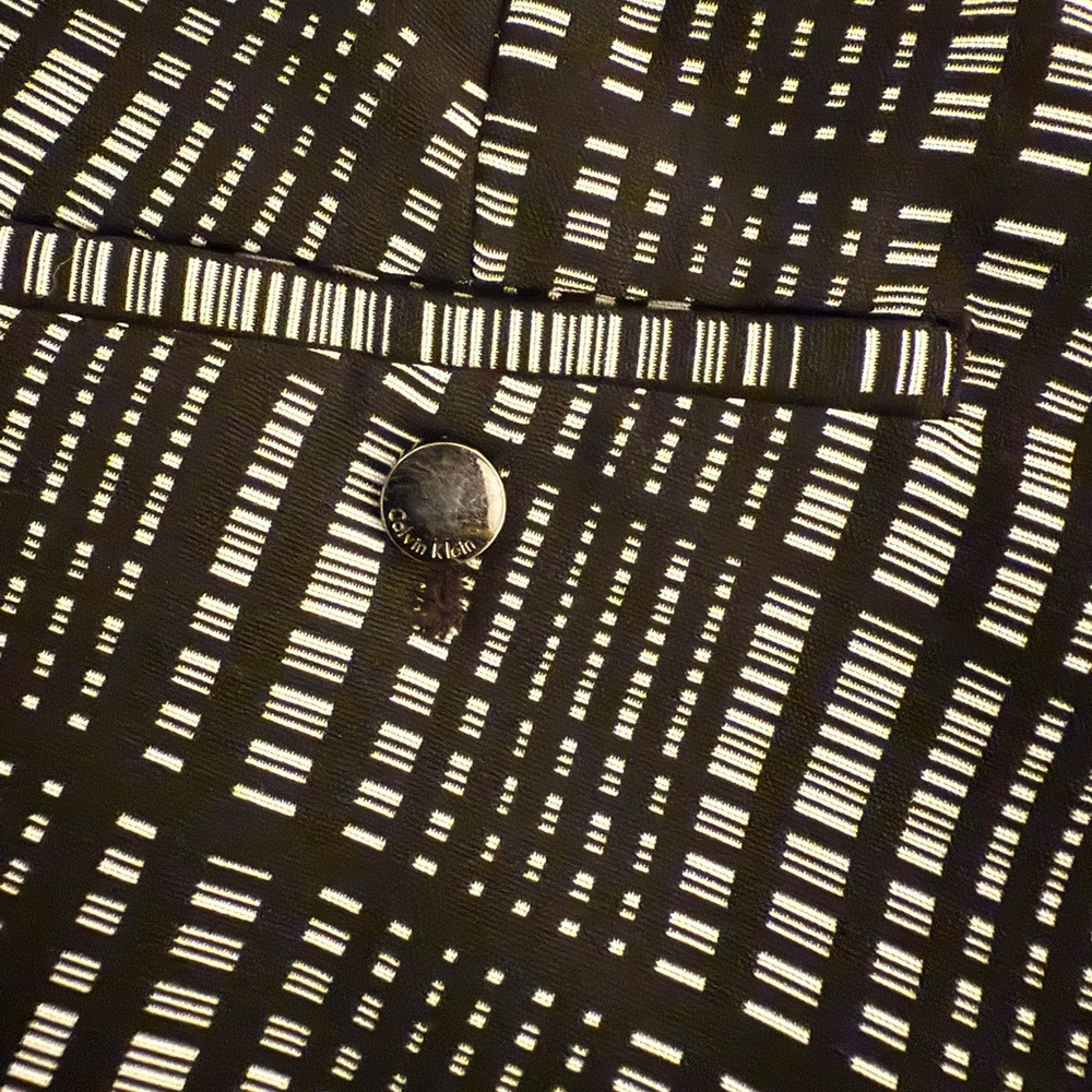 Calvin Klein Black and White Plaid Shorts - Picture 3 of 6